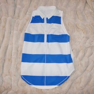 Never worn Lululemon Blue & White Top
